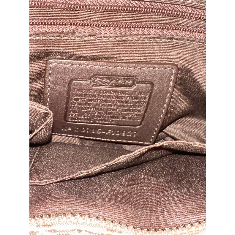 Coach Soho Mini Signature Jacquard Tote Bag Brown‎ F10927 Small Shoulder Bag - Picture 2 of 4